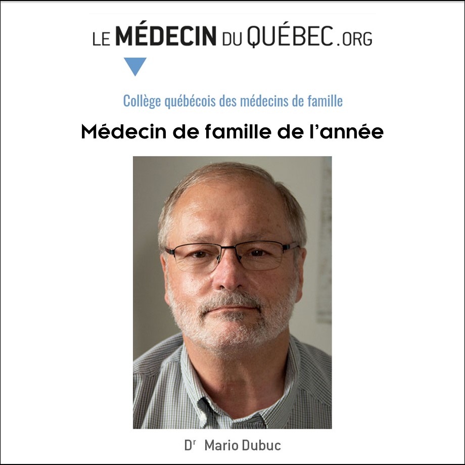 PRIX DU MÉDECIN DE FAMILLE DE L’ANNÉE ET AUTRES DISTINCTIONS