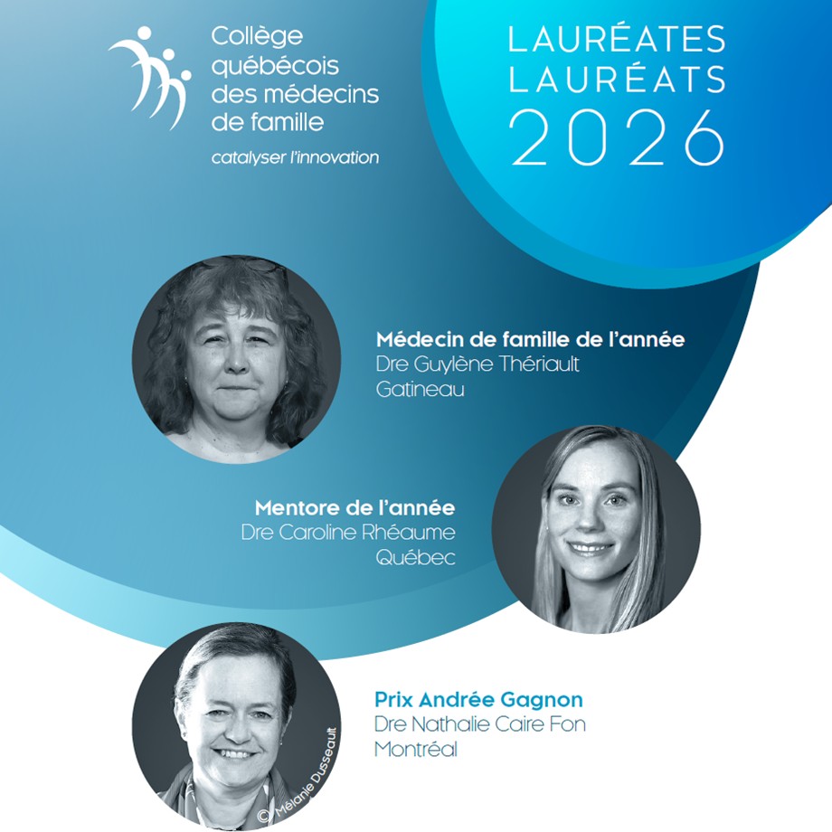 Médecin de famille de l’année : Le CQMF rend hommage à des médecins de famille d’exception